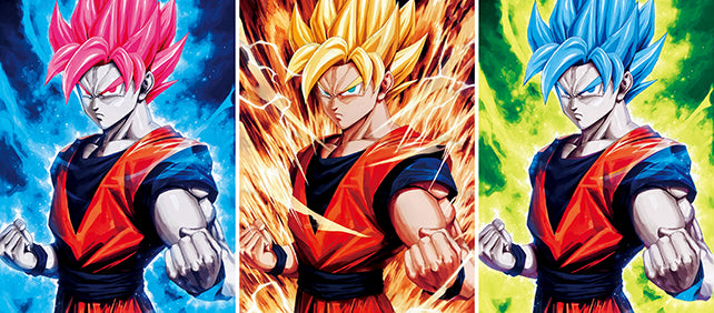 Poster Lenticular A3  – Super Saiyan Evolution - Dragon Ball Fan Art - A044