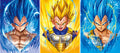 Poster Lenticular A3  – Vegeta Evolution - Dragon Ball Fan Art - A066