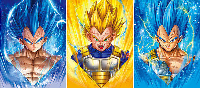Poster Lenticular A3  – Vegeta Evolution - Dragon Ball Fan Art - A066