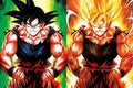 Poster Lenticular A3  – Goku primeira transformação Lendária - Dragon Ball Fan Art - A298