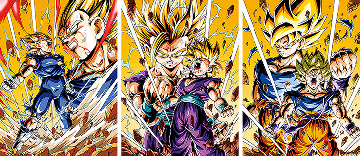 Poster Lenticular A3  – Super guerreiros unidos - Dragon Ball Fan Art - A874