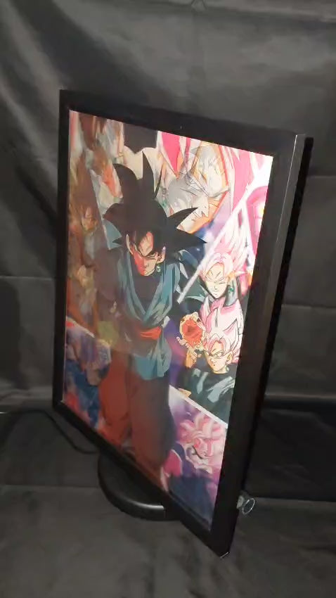 Poster Lenticular A3  – Heróis vs Deuses - Dragon Ball Fan Art - A800