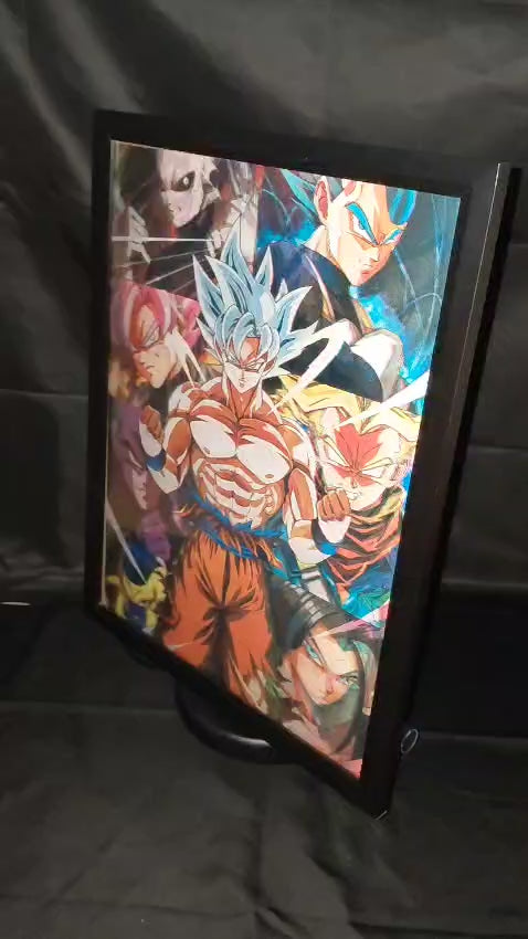 Poster Lenticular A3  – Guerreiros épicos - Dragon Ball Fan Art - A128