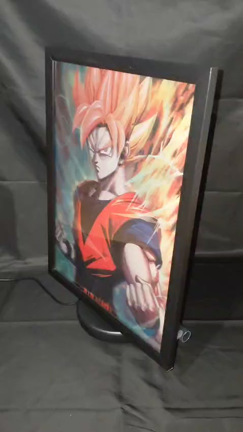 Poster Lenticular A3  – Super Saiyan Evolution - Dragon Ball Fan Art - A044
