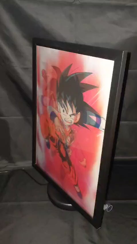 Poster Lenticular A3  – Goku , o início- Dragon Ball Fan Art - Y5020
