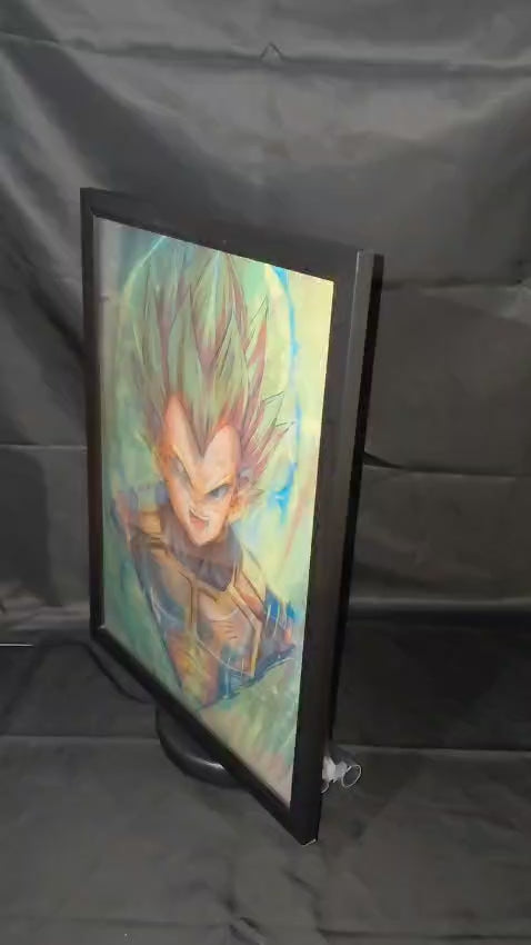 Poster Lenticular A3  – Vegeta Evolution - Dragon Ball Fan Art - A066